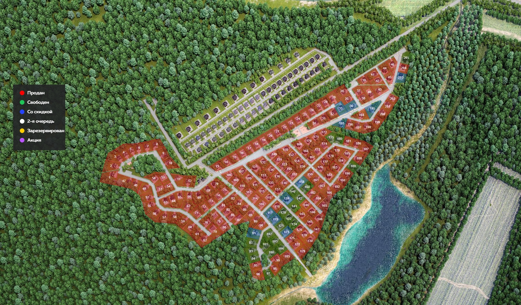 Изображение плана посёлка